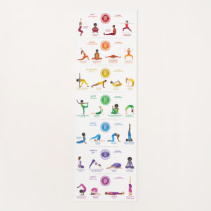 Tapis De Yoga 7 Chakras Yoga Poses Yoga Mat - 74wbg