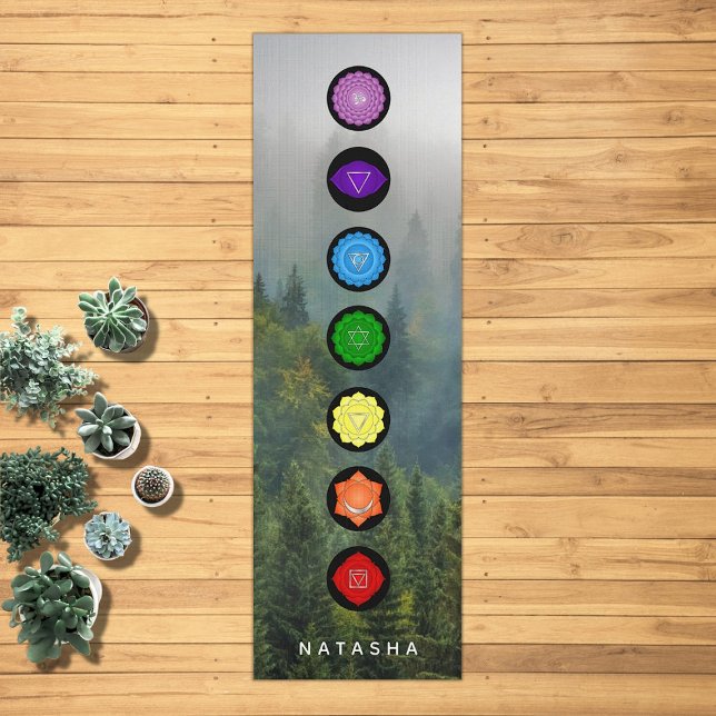 Tapis De Yoga 7 Sept Chakras méditation Zen Personnalisé (Créateur téléchargé)