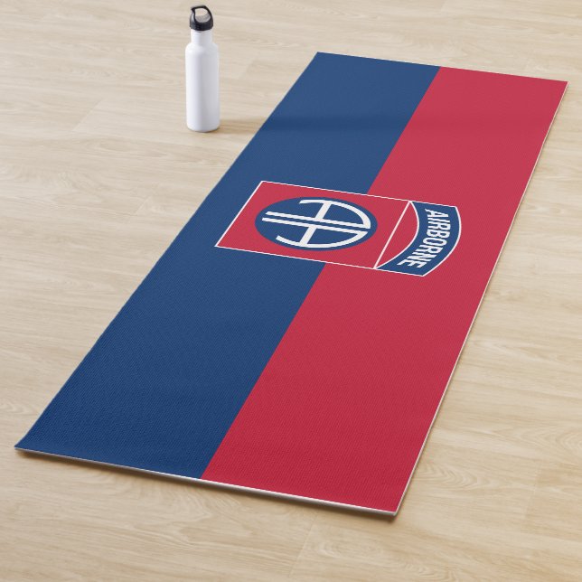 Tapis De Yoga 82e division aérienne Flag Military Vétéran (En situation)