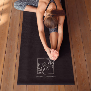Tapis de yoga à crête botanique Monogramme intem