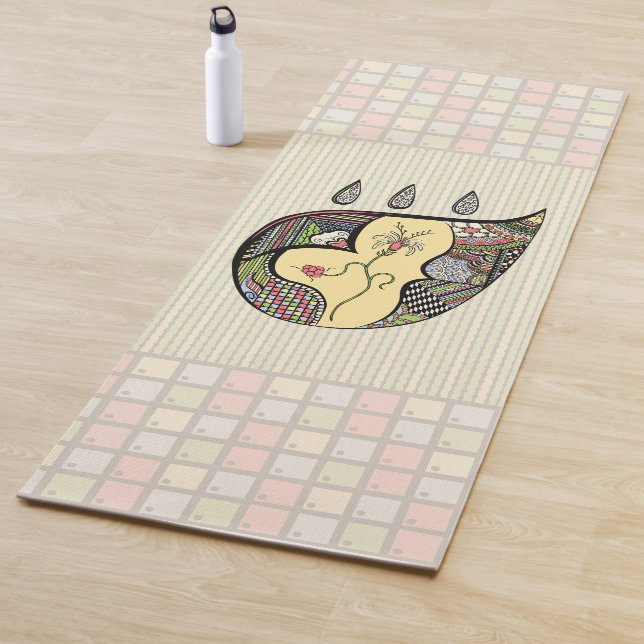 Tapis de yoga A Flower Within (En situation)