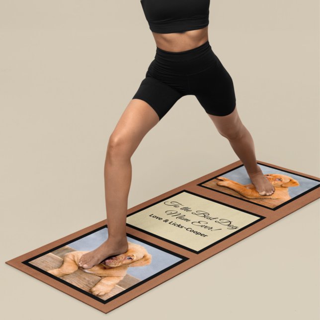Tapis De Yoga À la meilleure maman de chien jamais personnalisé  (Créateur téléchargé)