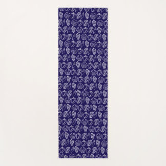 Tapis de Yoga à Motif de Coquillages Dessinés à la