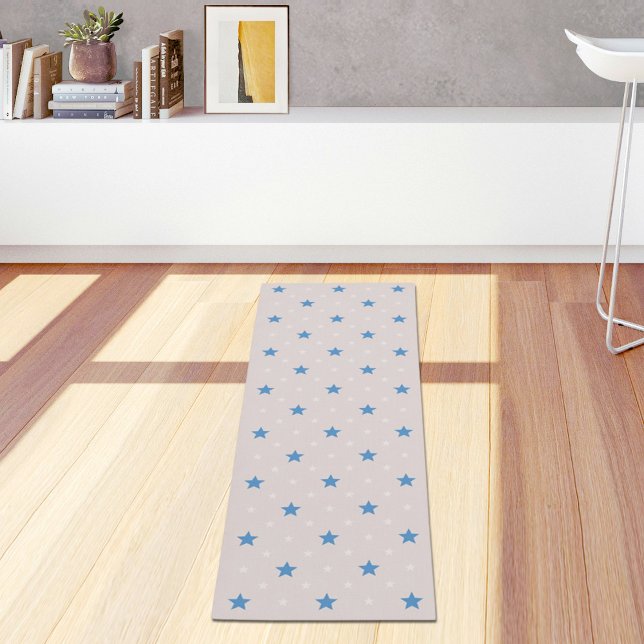Tapis de Yoga à Motif Étoiles Gris Clair (Créateur téléchargé)