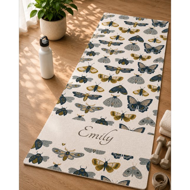 Tapis de Yoga à Motif Papillon Coloré (Créateur téléchargé)