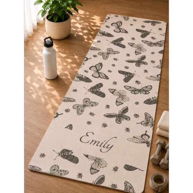 Tapis de Yoga à Motif Papillon Coloré (Créateur téléchargé)