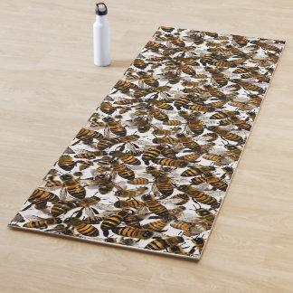 Tapis De Yoga Abeilles jaunes