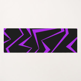 Tapis De Yoga Abstract, bold, vibrant geometric zigzag pattern