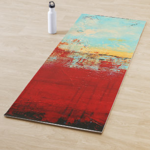 Tapis De Yoga Abstrait rouge de l'Alaska