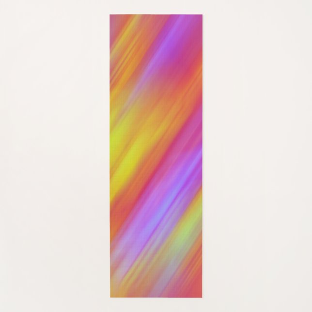 Tapis De Yoga Abstrait rouge rose rose rose rose vif néon (Devant)