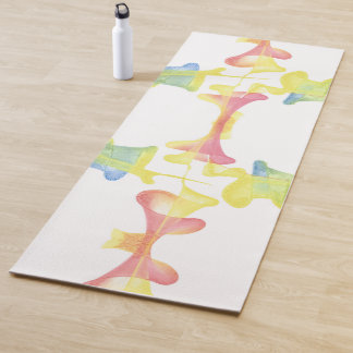 Tapis De Yoga Abstraits Pastel Funnels de yoga réversible