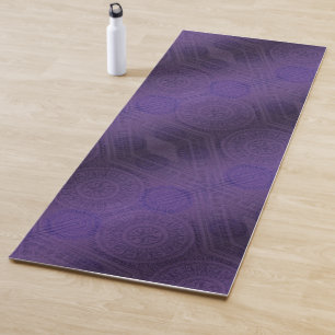 Tapis De Yoga Acceptation   Médaillons de méditation violette