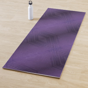 Tapis De Yoga Acceptation   Motif Boho violet écectique