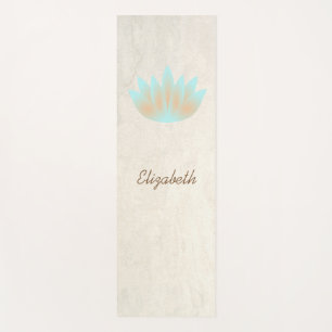 Tapis De Yoga Adorable Fleur Lotus Fille - Personnalisé
