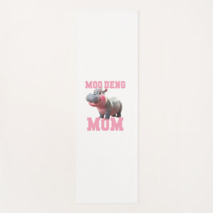 Tapis De Yoga Adorable MOO DENG MOM Baby Hippo Mama Cutest Princ