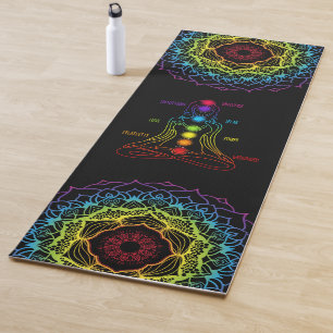 Tapis De Yoga Affirmations Chakra Yoga Mat - 14bl