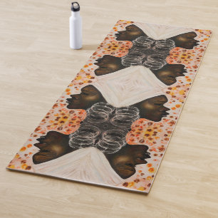 Tapis De Yoga African Beauty Yoga Mat - Jolie femme Peinture