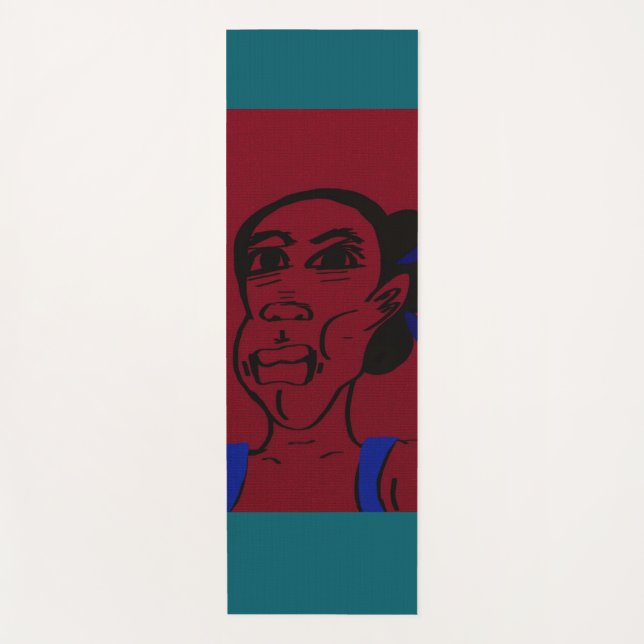 Tapis De Yoga African Portrait  (Devant)