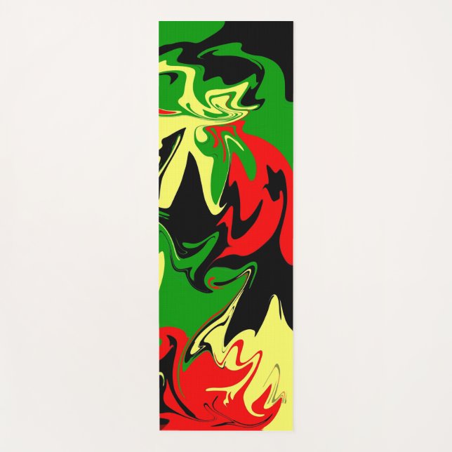 Tapis de yoga Afrocentrique Swirls (Devant)