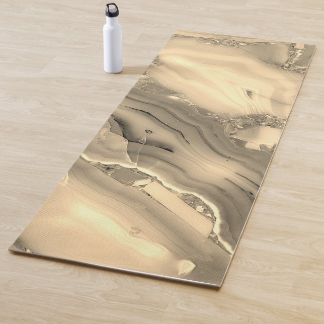 Tapis De Yoga Agate Marron (En situation)