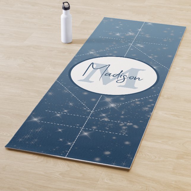 Tapis De Yoga Alignement de l'étincelle Monogramme bleu Ombre pe (En situation)
