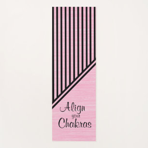 Tapis De Yoga Alignez votre Chakras Pink Yoga Mat