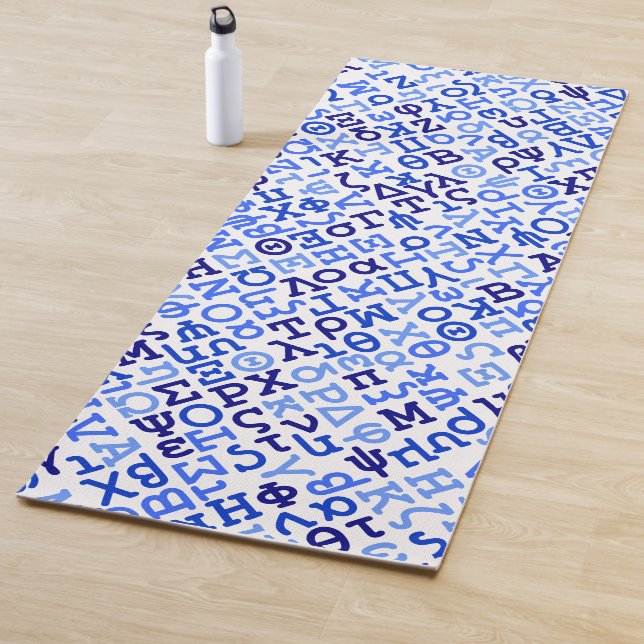 Tapis De Yoga alphabet grec (En situation)