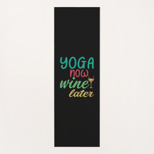 Tapis De Yoga Amateur de yoga Yoga maintenant, vin plus tard