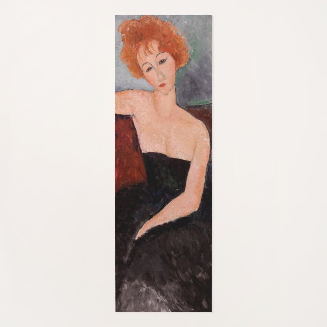 Tapis De Yoga Amedeo Modigliani - Robe de soirée pour filles rou (Devant)