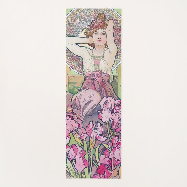 Tapis De Yoga Améthyste (Quatre Joyaux), Alphonse Mucha (Devant)