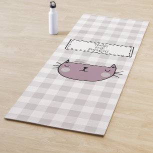 Tapis De Yoga Amoureux des chats Whimsical Purrfect Buffalo Plai