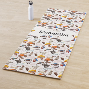 Tapis De Yoga Amoureux des chiens Fun personnalisé