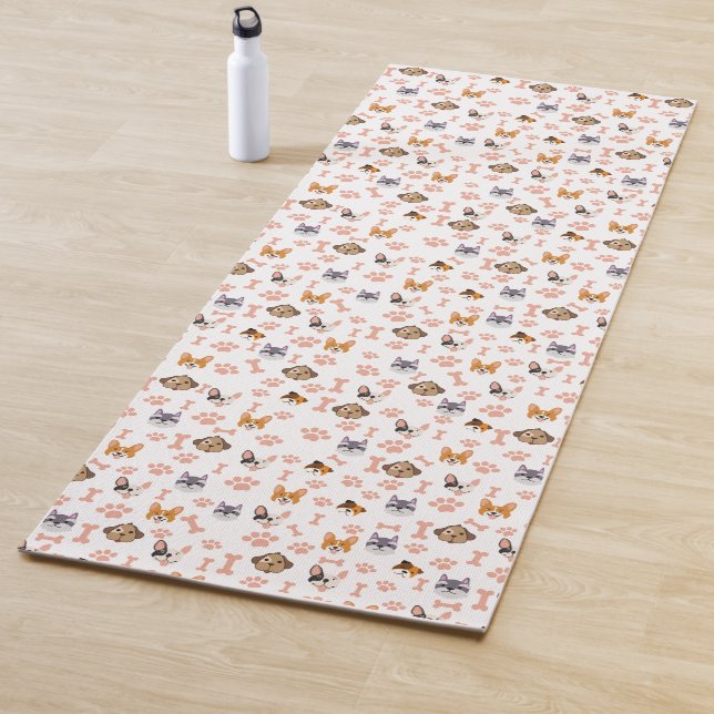 Tapis De Yoga Amoureux des chiens mignon (En situation)