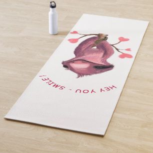 Tapis De Yoga Amusant romantique Sloth Smile Yoga Mat