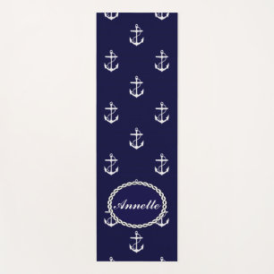 Tapis De Yoga Ancre Nautique Personnalisé