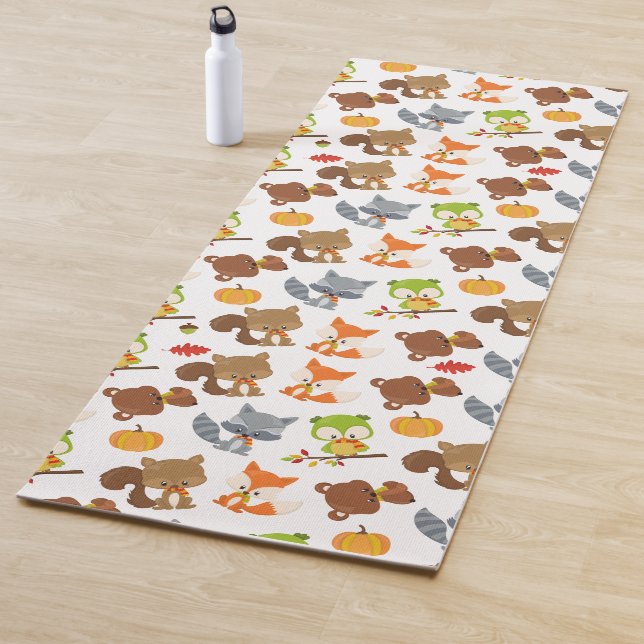 Tapis De Yoga Animaux de forêt, Animaux de forêt, Animaux d'auto (En situation)