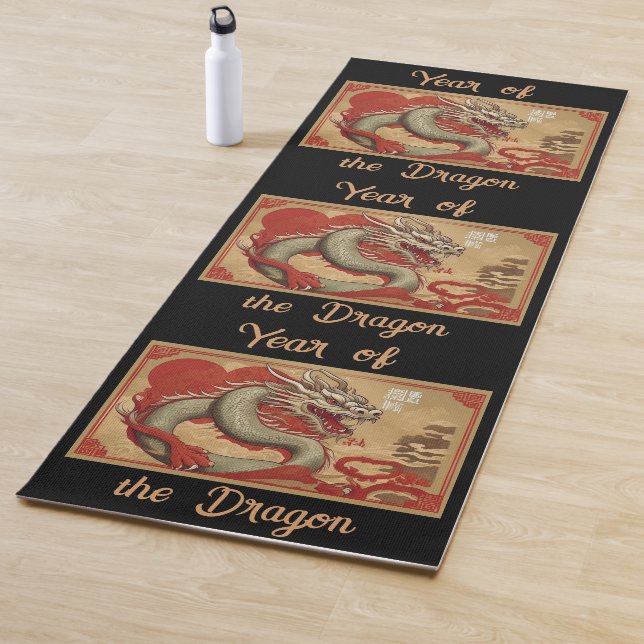 Tapis De Yoga Année du chat de Yoga Dragon (En situation)