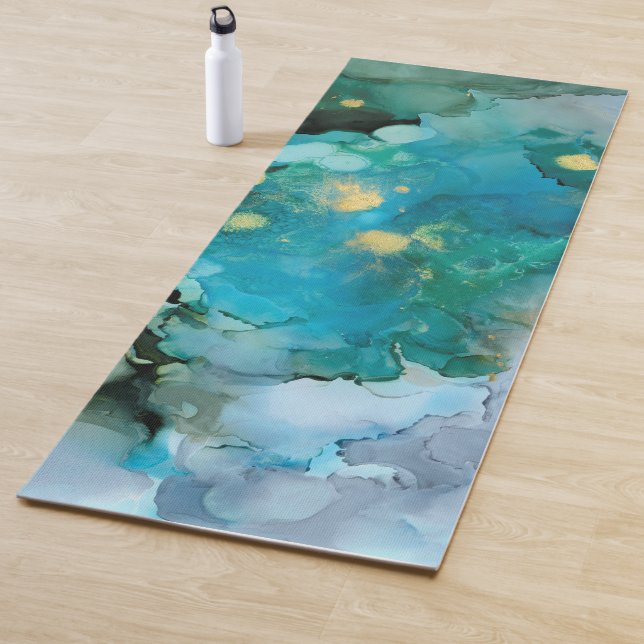 Tapis De Yoga Aqua Brume I (En situation)