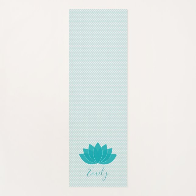 Tapis De Yoga Aqua Lotus Yoga Mat personnalisé (Devant)