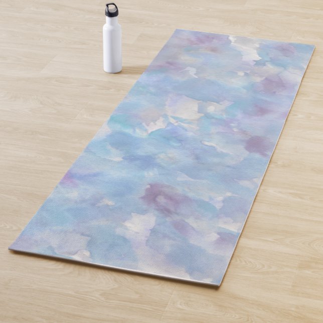 Tapis De Yoga Aquarelle moderne Lavender Grey Dream Yoga Mat (En situation)