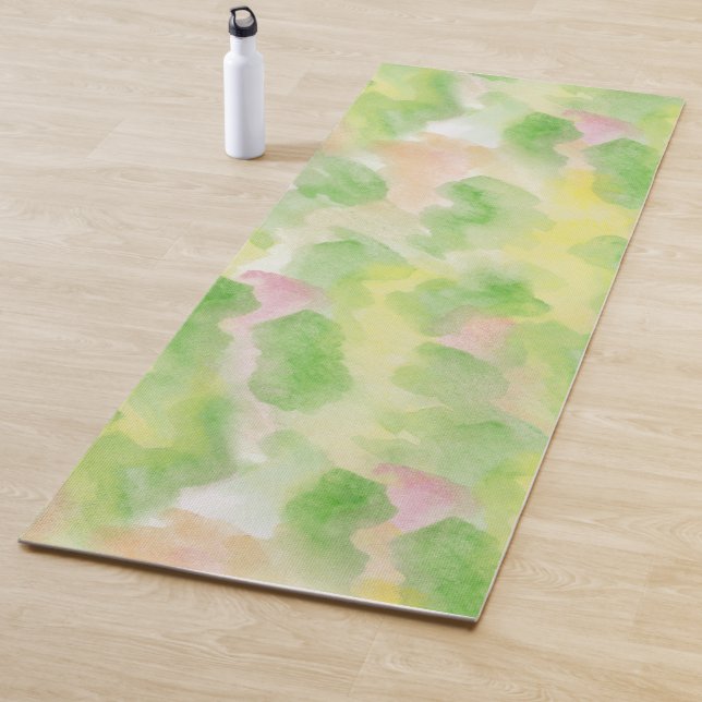 Tapis De Yoga Aquarelle paisible Yoga Mat (En situation)