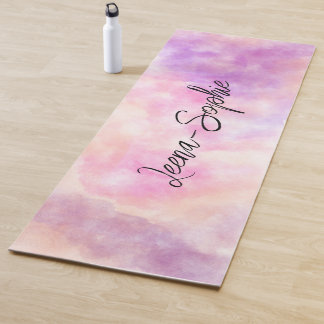 Tapis De Yoga Aquarelle rose