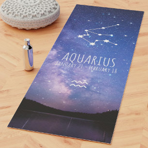 Tapis De Yoga Aquarius Astrologie zodiaque personnalisée Yoga