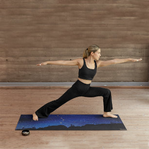 Tapis De Yoga Arbre Nuit Étoilée Cancer Constellation Zodiaque O