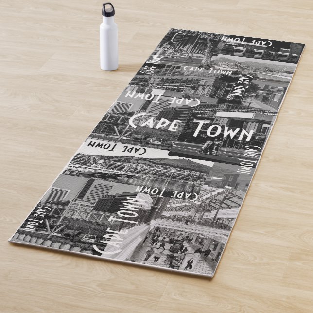 Tapis De Yoga Architecture du Cap Monochrome (En situation)