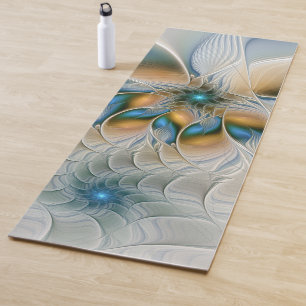 Tapis De Yoga Art Fractal De L'Imaginaire Abstrait En Plein Esso