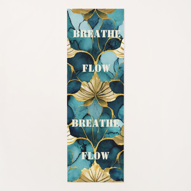 Tapis de Yoga Art Japonais Zen Flow (Devant)
