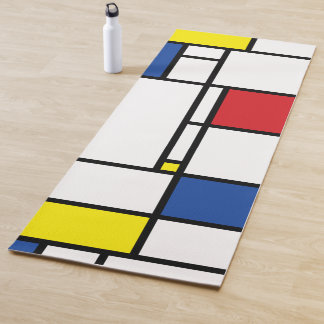 Tapis De Yoga Art Moderne Géométrique Minimaliste De Stijl Mondr