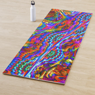 Tapis De Yoga Art psychédélique superbe de fractale