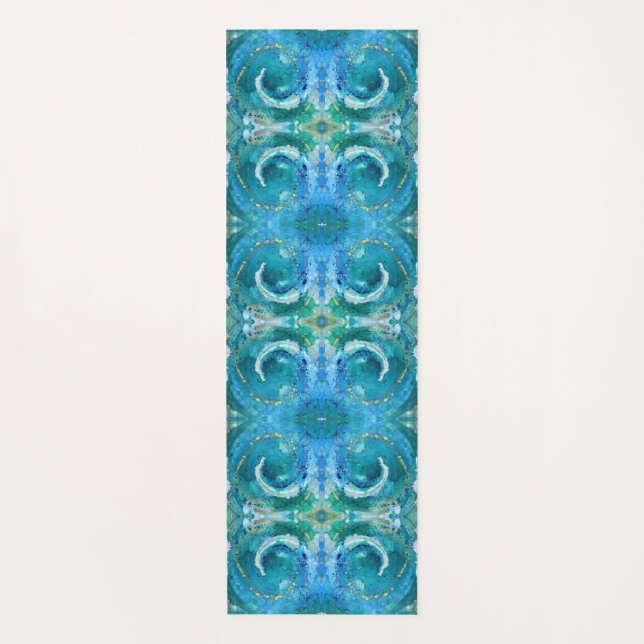 Tapis de yoga Art - Spirale de positivité (Devant)